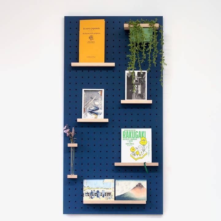 AIRE – wholesale Wall-mounted shelf – Wooden frame for Pegboard and book display1