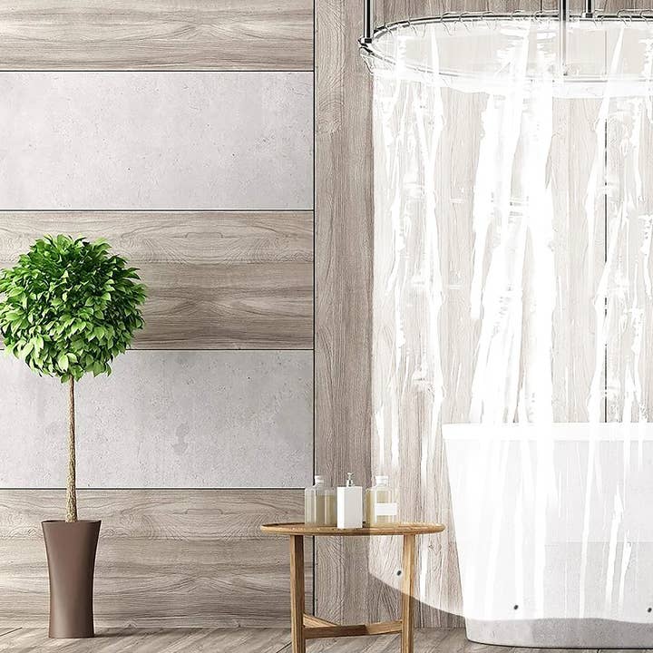 home mart goods - Wholesale Shower Curtain - Clear PEVA Shower Curtain Liner Waterproof (70" x 70")5