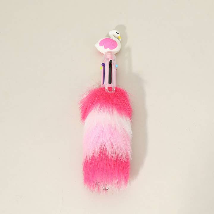 Sensibling Corp. - Wholesale Pen - 24PCS - Flamingo Fuzzy Color Ballpoint Pens3