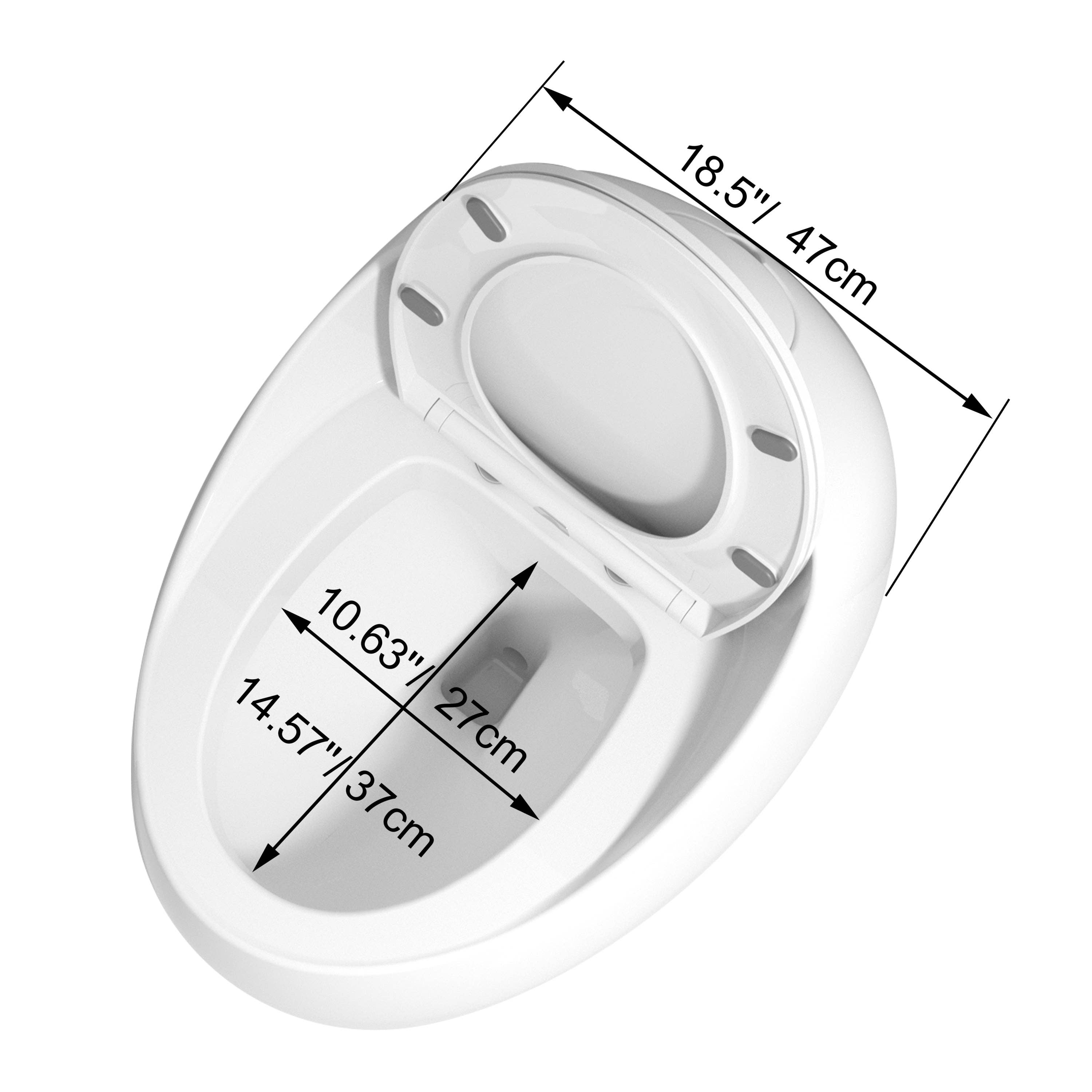 39F Inc. - Wholesale Toilet Seat Cover - 1-Piece 1.28 GPF Single Flush Egg Shape Toilet in White23