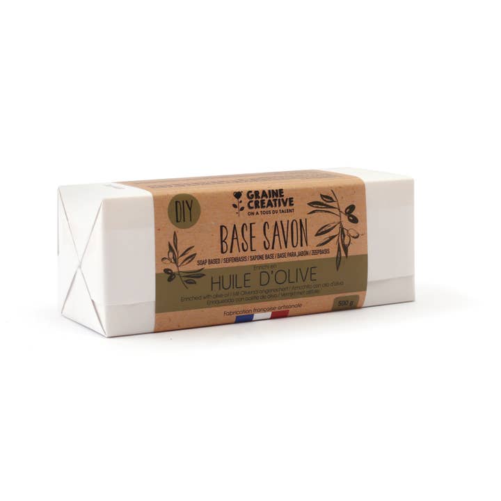Graine Créative - Wholesale Bar Soap - 500G OLIVE NATURAL SOAP BASE4