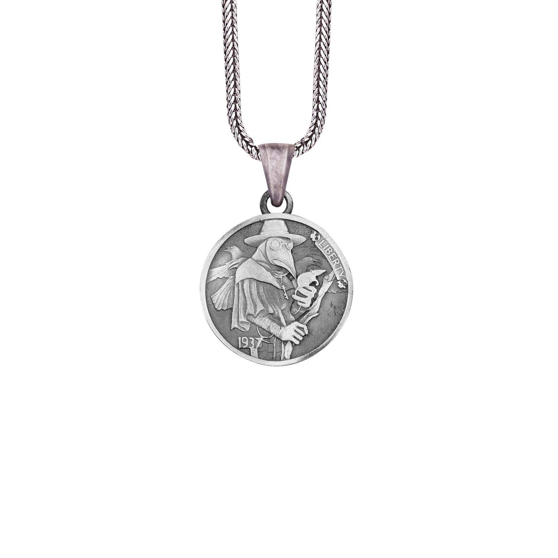 Espada Silver - Wholesale Pendant/Charm Necklace - Plague Doctor Necklace3