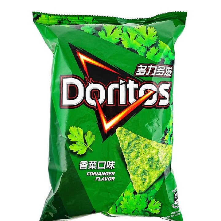 Doritos Coriander 102g (TAIWAN) for wholesale by Worldwide Snacks INC