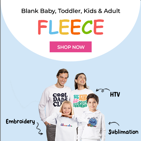 Naturlig Adult fleece-tröja för sublimering och broderi DIY för wholesale på Faire1