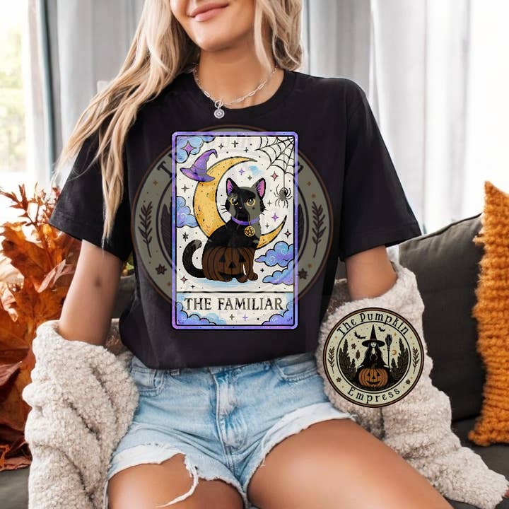 Camiseta de tarot "El familiar" para venta al por mayor de The Pumpkin Empress
