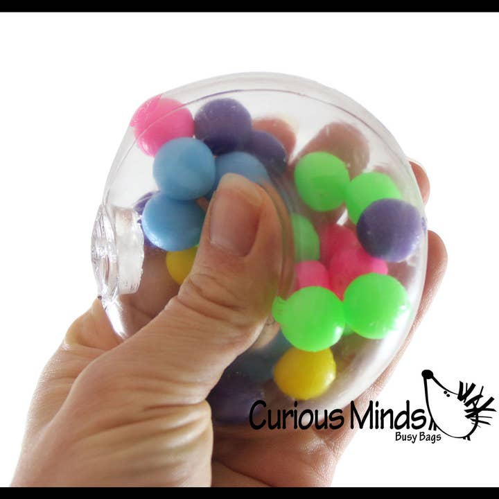 Curious Minds Toys - Wholesale Fidget Toy - Kids - 1 Molecule DNA Balls 2.33" -Squishy Fidget Ball - Unique
