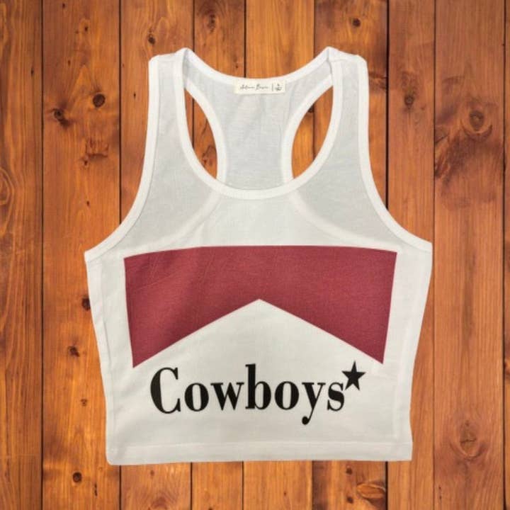 Cowboys - Cropped Tank Top for wholesale by Vivid Gypsy Shop