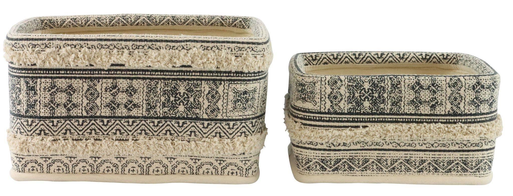 HOFF-INTERIEUR - Wholesale Storage Bin - ALCAZAR STORAGE BASKETS 2-PIECE SET (HOFF7357)