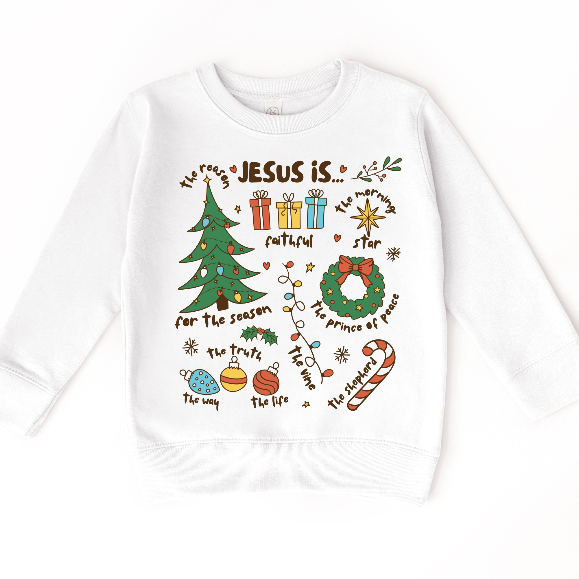 Madi Moosh - Wholesale Screen Printed T-Shirt - Kids - Jesus Is Christmas T-Shirt - Christian Tee3