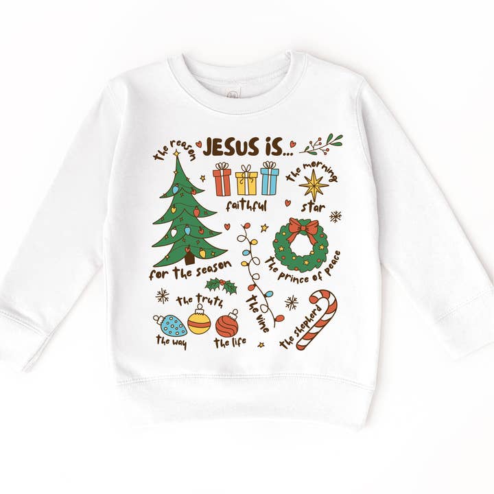 Madi Moosh - Wholesale Screen Printed T-Shirt - Kids - Jesus Is Christmas T-Shirt - Christian Tee3