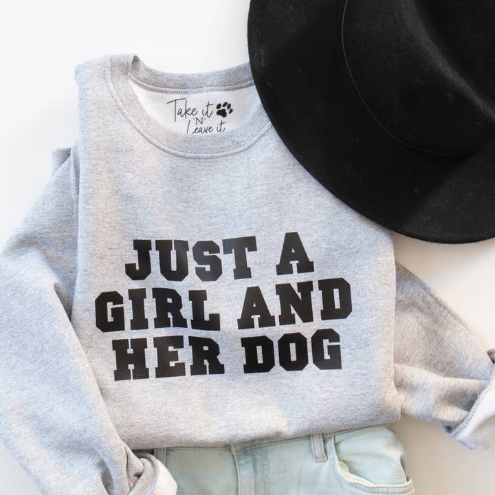 Just a GIRL and her DOG || ADULT for wholesale by Take it 'N' Leave it