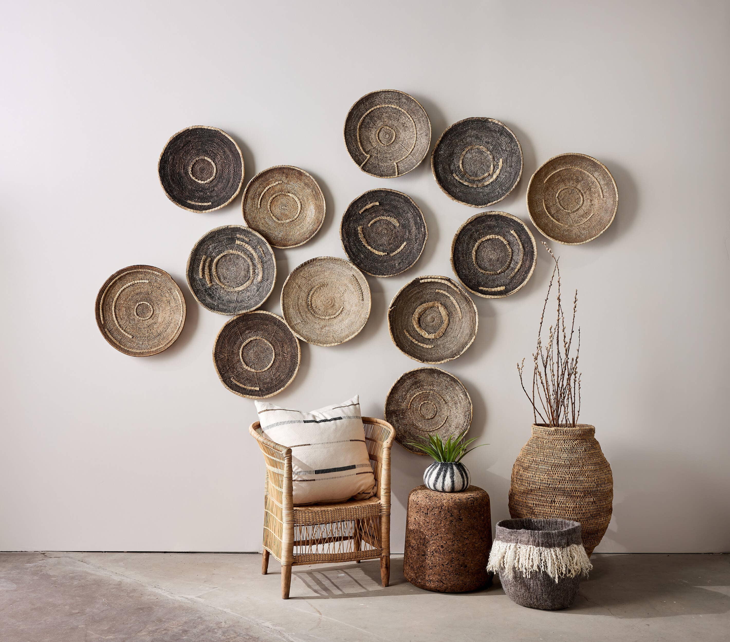 kanju Interiors – wholesale Wall Accent – Old Makenge Basket2