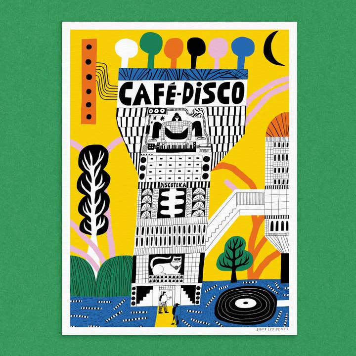 Affiche / Poster 30X40 CM - CAFÉ DISCO - AFF68 pour la vente par Dans Les Dents