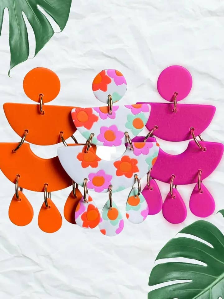 Polymer Clay Earring - Summer Statement for wholesale by Pieces of Blonde