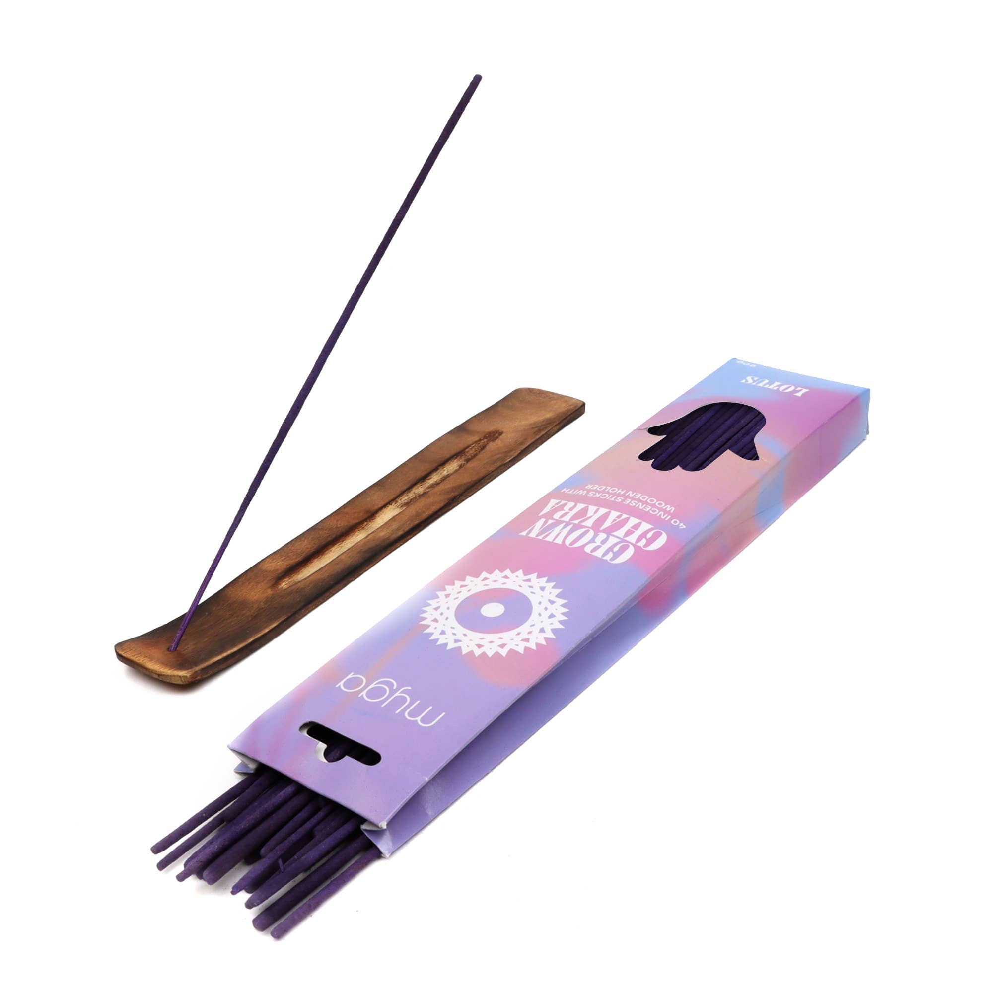 Myga - Wholesale Incense - Chakra & Luck Incense Stick & Wooden Holder 84 Piece Display13