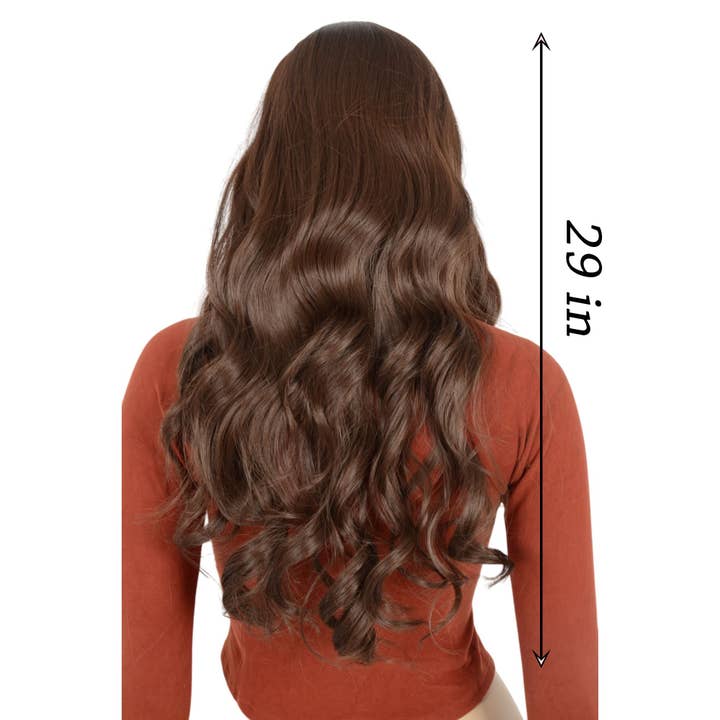 AK Brand - Wholesale Hair extensions - Long Wavy Hair Wig with Bangs Heat-Resistant Synthetic Wig15