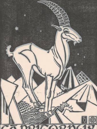 Capricorn by Henri van der Stok, 1870 - 1946 - Postcard for wholesale by Flashback Shop