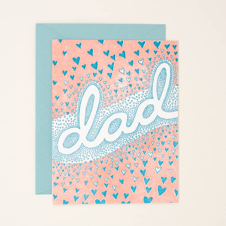 Dad Hearts - Carte de vœux pour la fête des pères pour la vente par Helen Edna