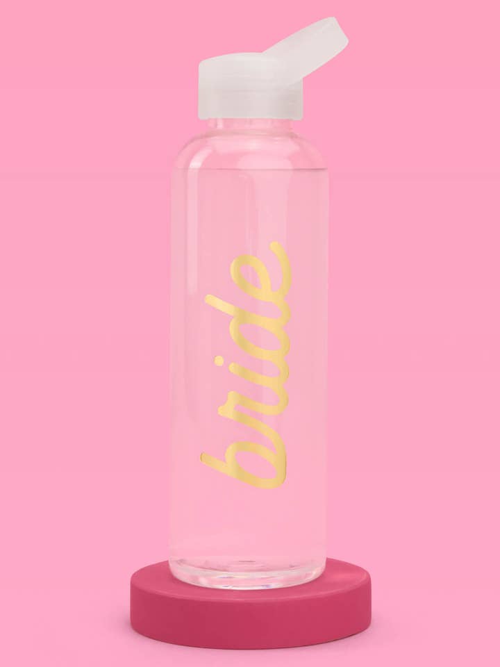Bride Gold Water Bottle, Bachelorette Cup, Bride Gift for wholesale by xo, Fetti