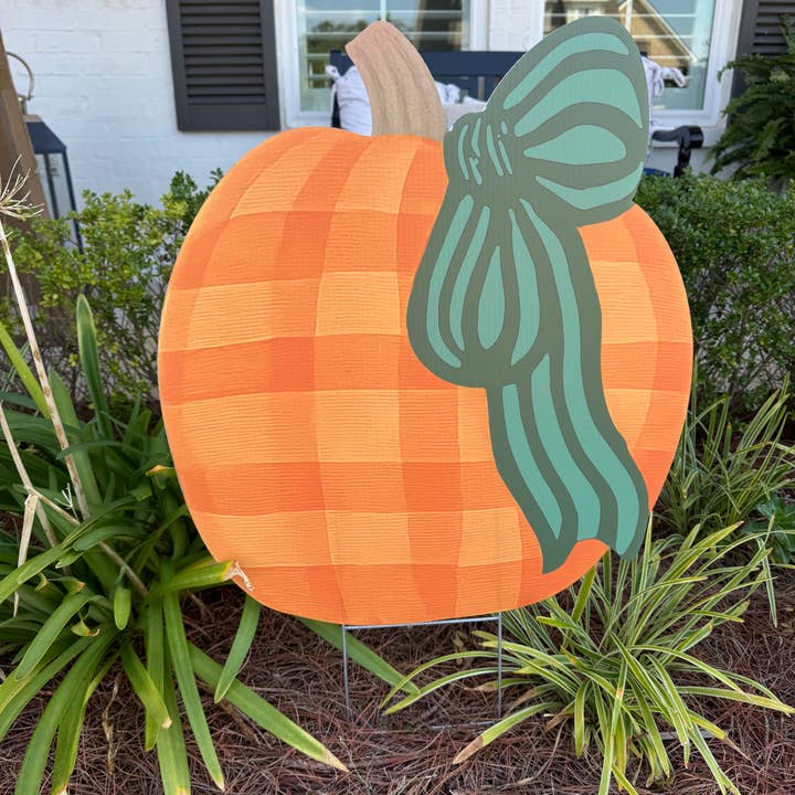 Lovely Reese - Wholesale Outdoor Ornament/Decor - Bow’s Up Beauties Pumpkin Trio 2