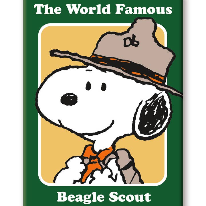 Great Stuff Novelties (GSN) by NMR Brands - Wholesale Magnet - Peanuts Beagle Scouts - Famous Scout Flat Magnet (2.5" x 3.5