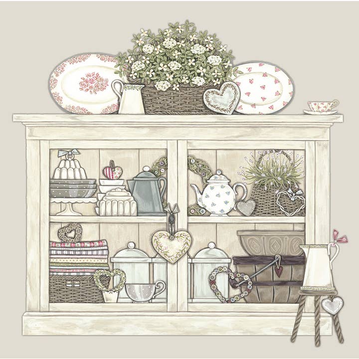 Vintage Cupboard | Everyday Greeting Card for wholesale by Sally Swannell