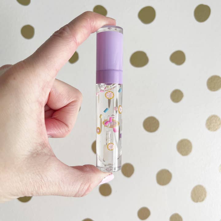 Live Sweet - Wholesale Lip Gloss - Donuts and Sprinkles Lavender Wand Lip Gloss1