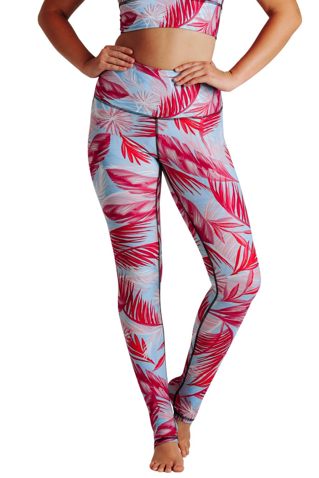 Yoga Democracy - Wholesale Athletic/Lounge Leggings - Women's - Hot Tropic Printed Yoga Leggings5