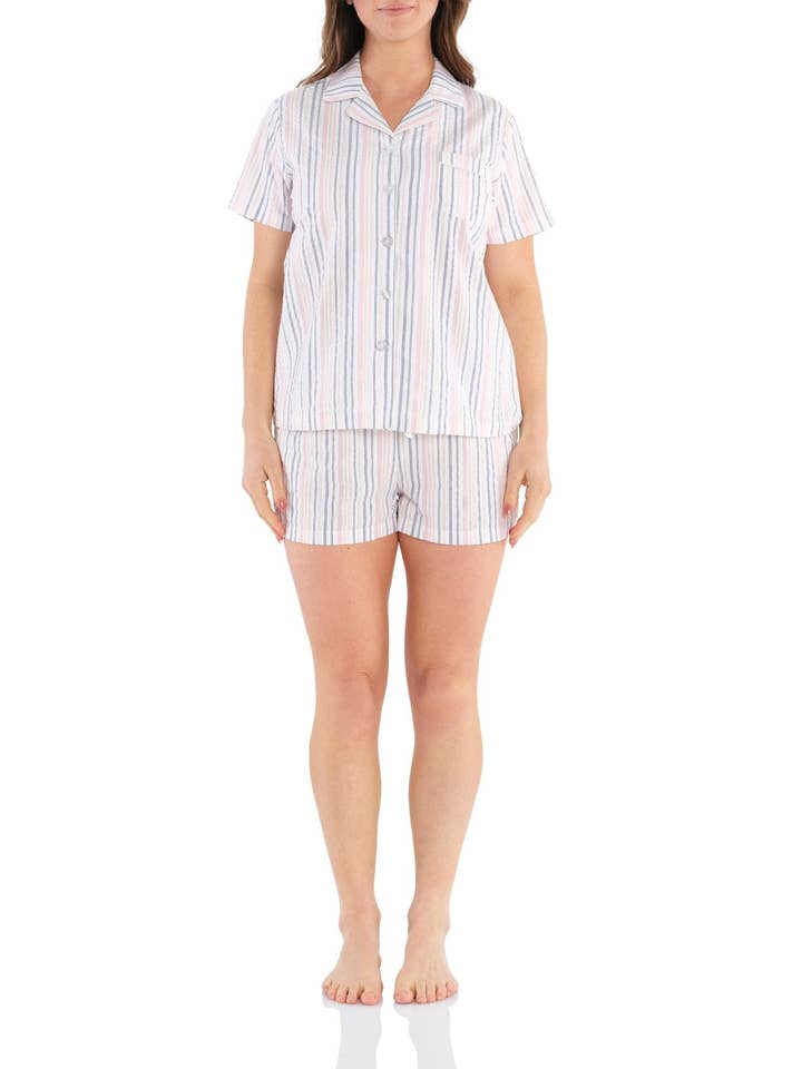 Magnolia Lounge - Wholesale Sleepwear Set - Women's - Nara Cotton Shortie Pyjama Set
