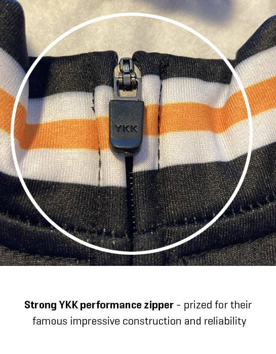 REDTED – Großhandel Sportjacke – Herren – Retro Winter Fahrradjacke Molteni (FLEECE) - Orange REDTED5