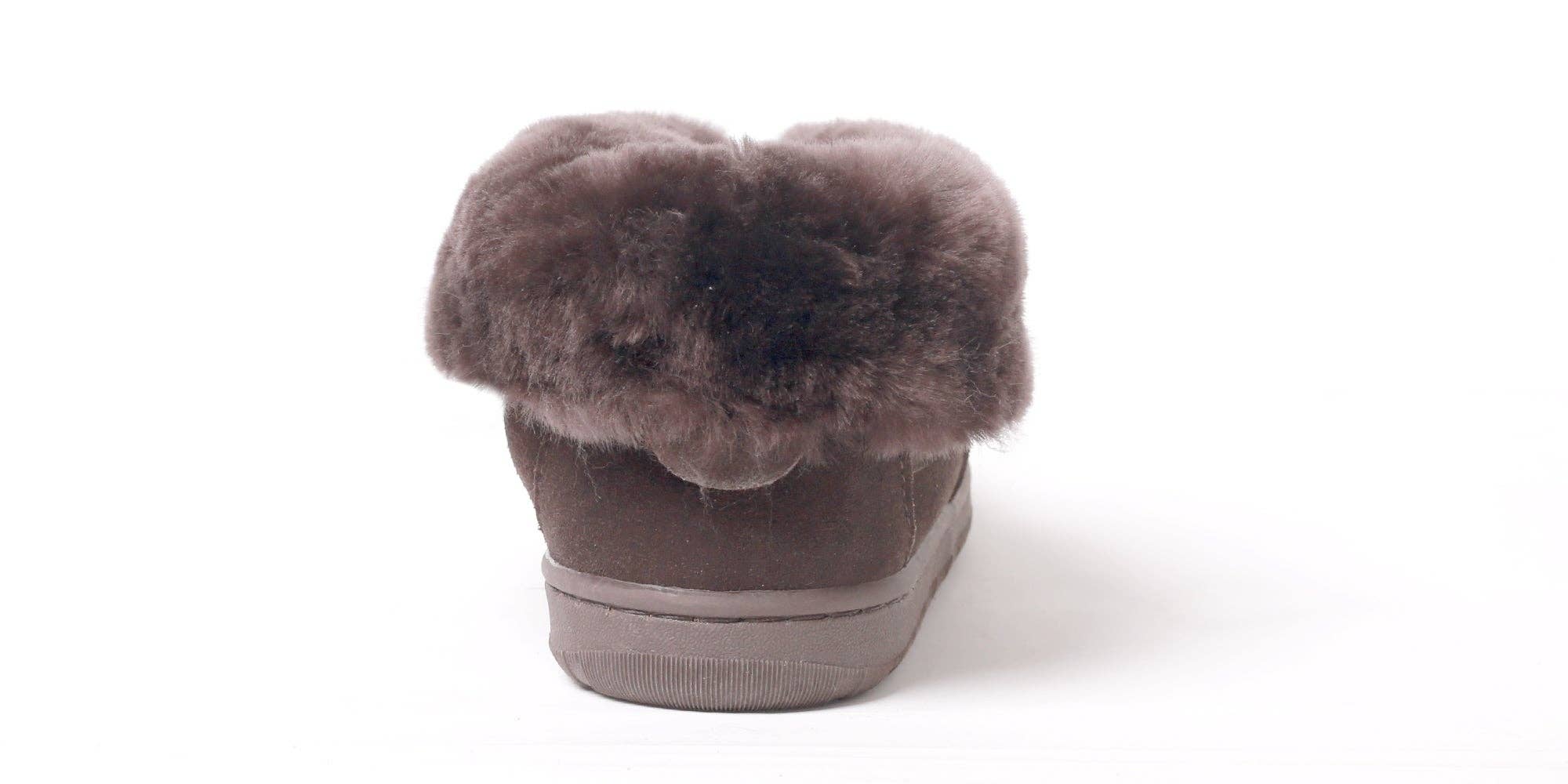 SuperLamb Footwear - Wholesale Booties - Women's - Original Fold Down Bootie Deluxe- Chocolate2