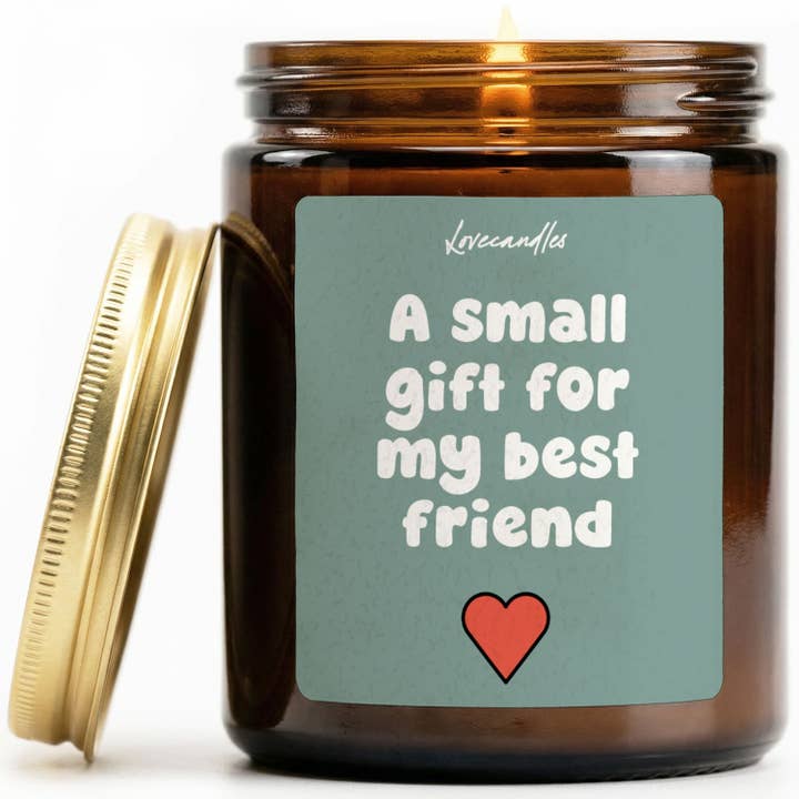 Bougie parfumée à la vanille - Un petit cadeau pour ma meilleure amie pour la vente par Lovecandles