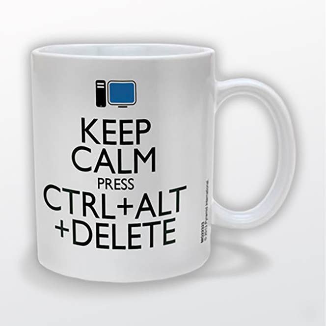 Keep Calm Alt Delete 11oz/315ml for wholesale by Pyramid International
