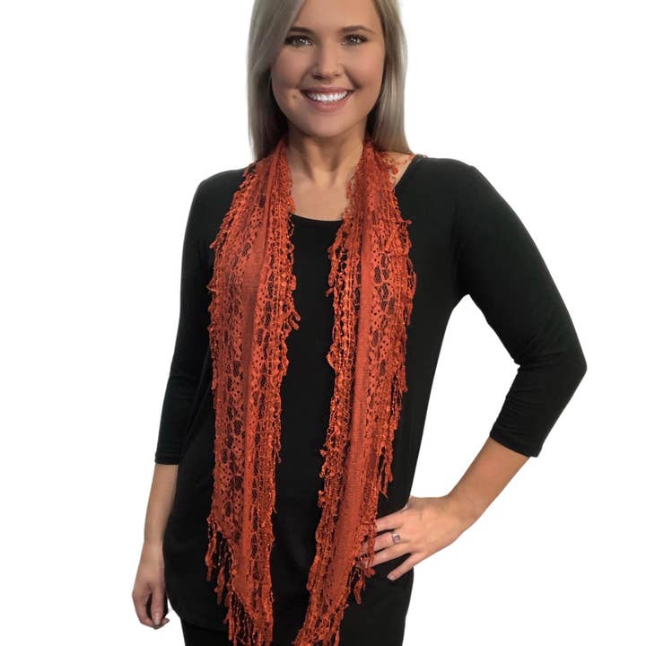 The Magic Scarf Company - Wholesale Scarf - Women's - 7776 - Victorian Lace Confetti Scarves35