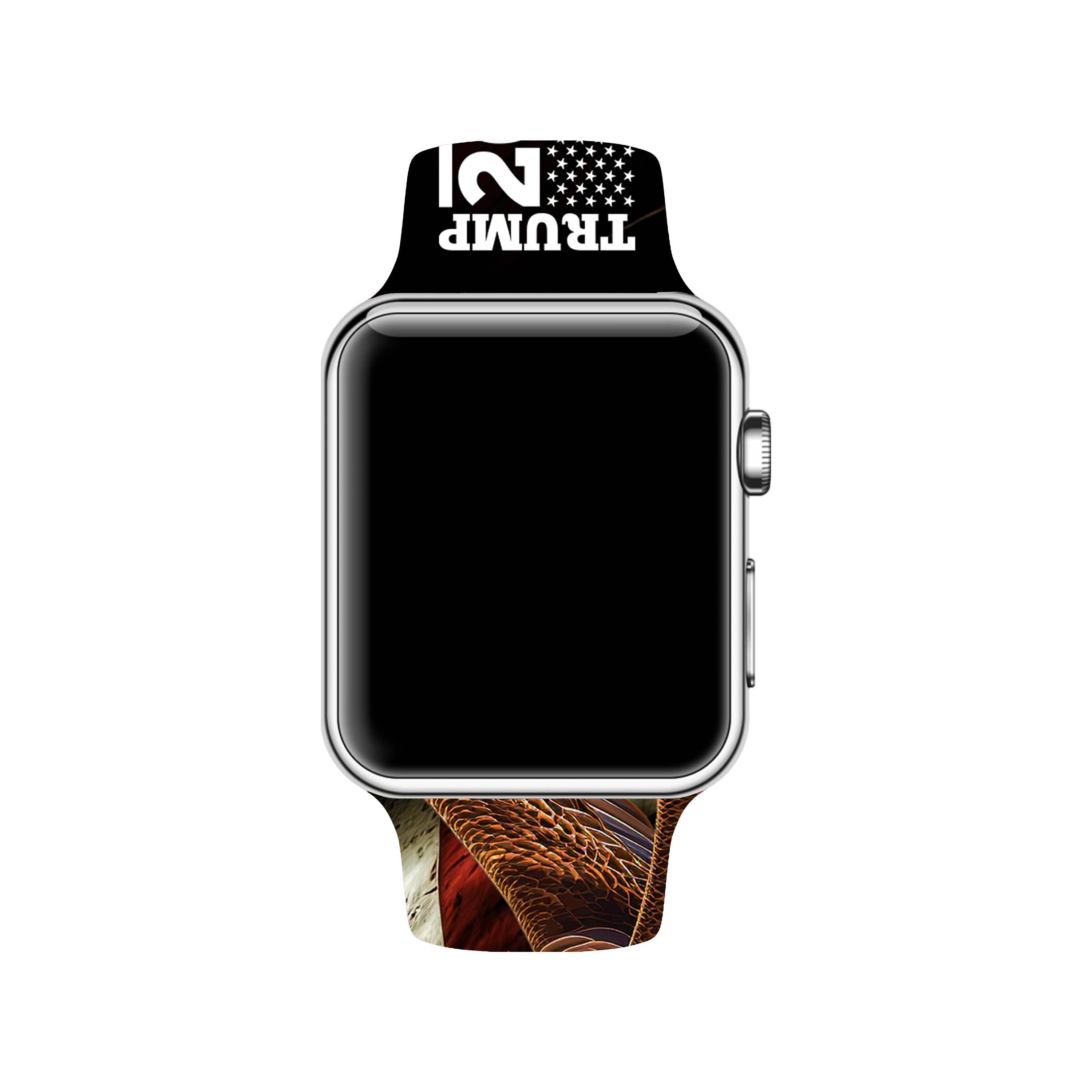 The Printed Llama - Wholesale Watch Band/Strap - Unisex - Trump 2024 MAGA Band for Apple Watch Series 1-9, SE/Ultra1