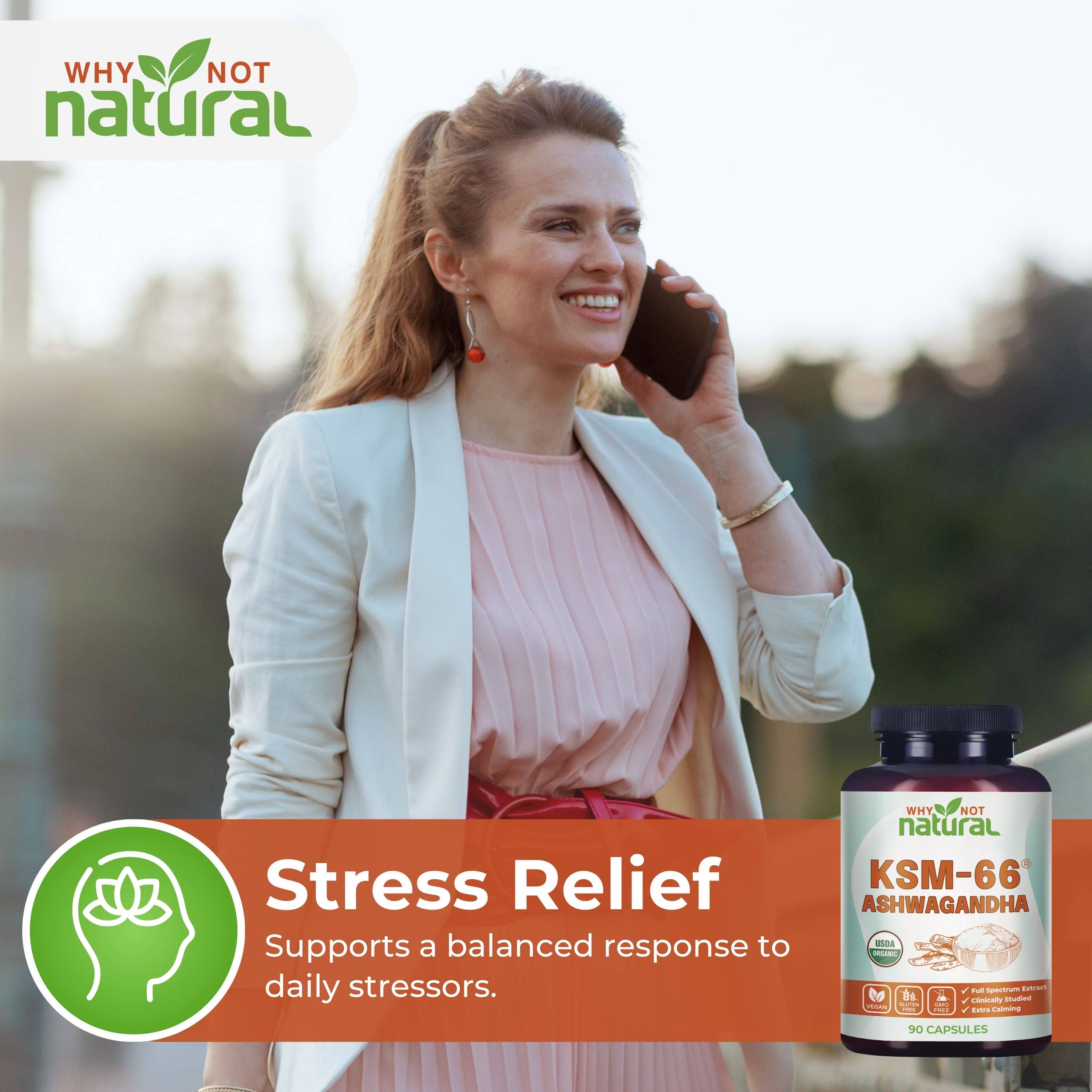 WhyNotNatural - Wholesale Oral Supplement/Vitamin - Organic Ashwagandha, KSM 666