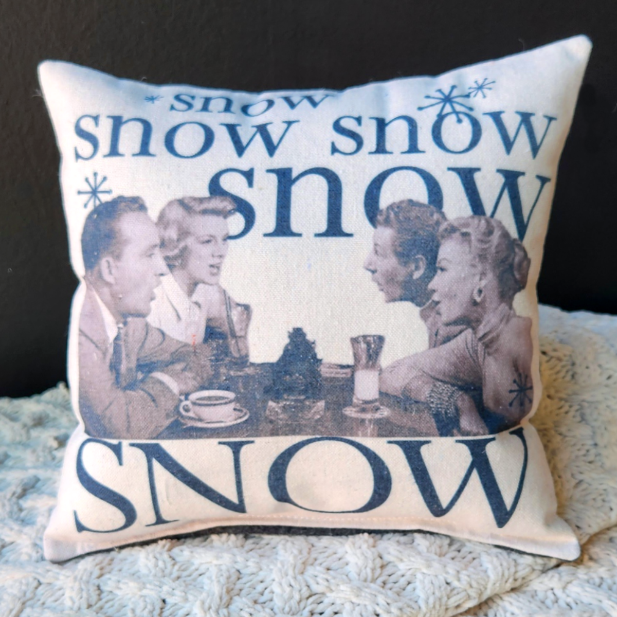 Desmond Brown - Wholesale Throw/Decorative Pillow - Holiday Tiny Pillow- Snow1