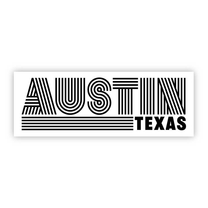 Big Moods - Wholesale Sticker - Austin Texas Sticker (Black and White)
