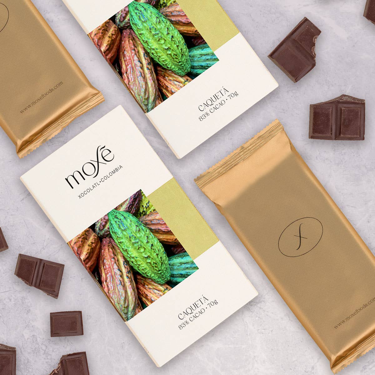 Moxe Foods - Wholesale Chocolate Bar - Organic chocolate bar - Caquetá 83% cocoa2