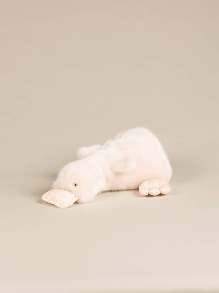 Aglae the Duck | Rose | Liberty Rose Print for wholesale by pamplemousse peluches