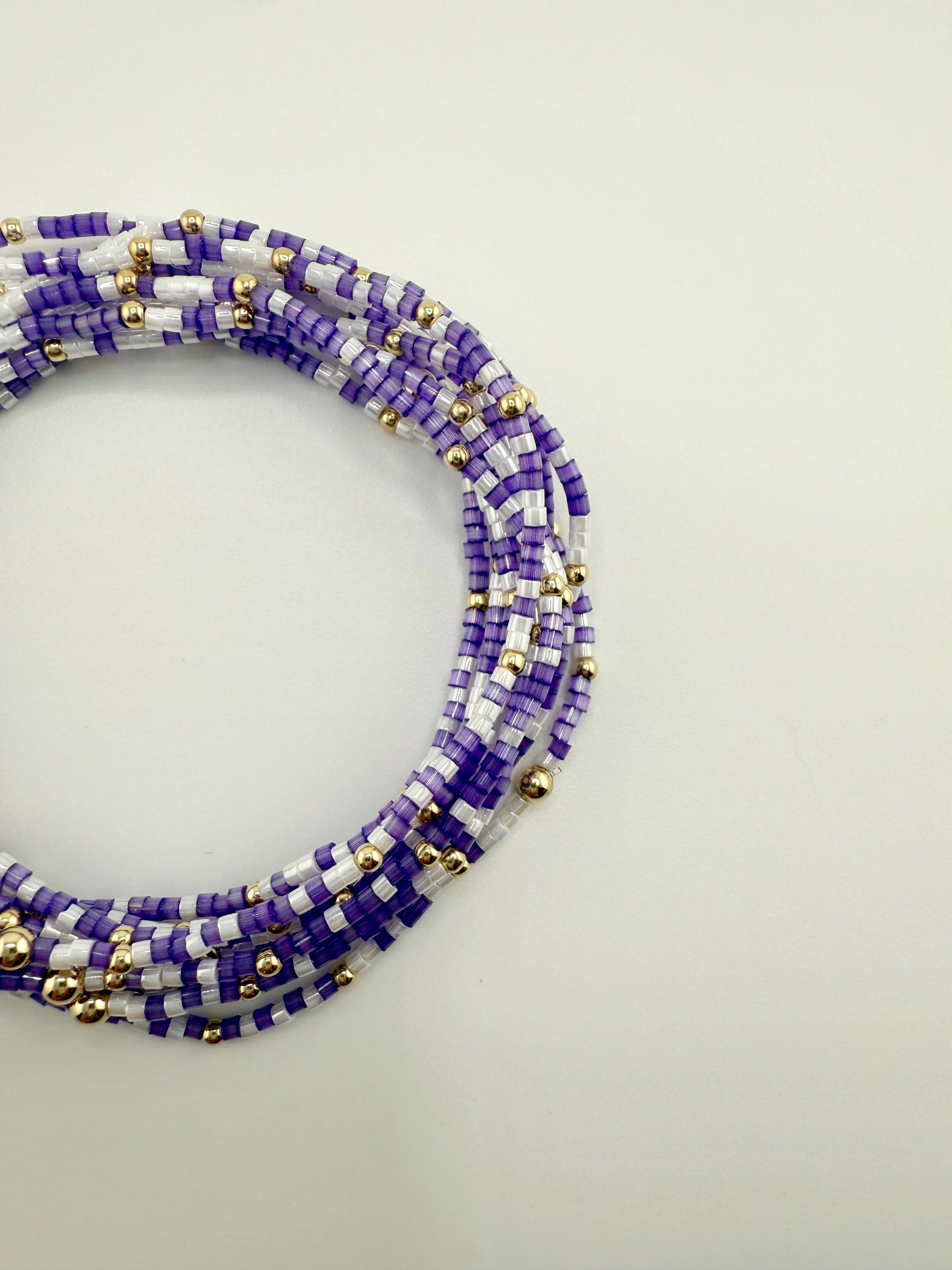 Back Bay Bead Company - Wholesale Beaded Bracelet - Game Day Bracelets Seed Bead Gold Filled Stretch Bracelets 5