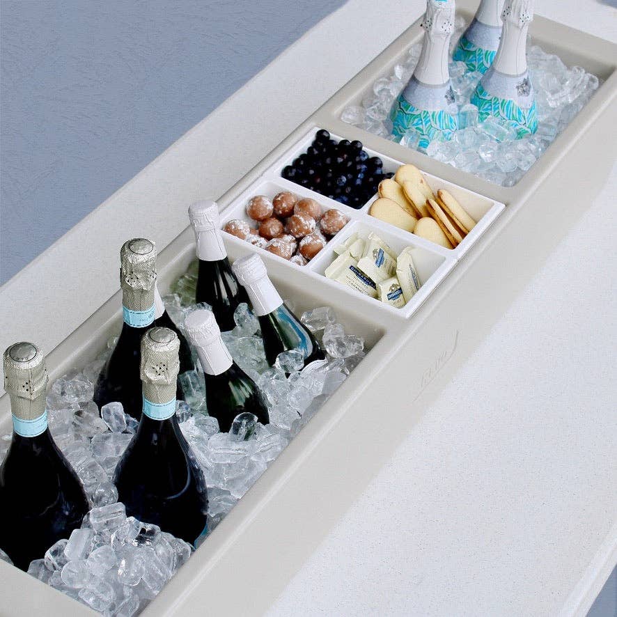 REVO Coolers - Vente Glacière/sac isotherme - Glacière Party Barge REVO™ | Brume Grège3