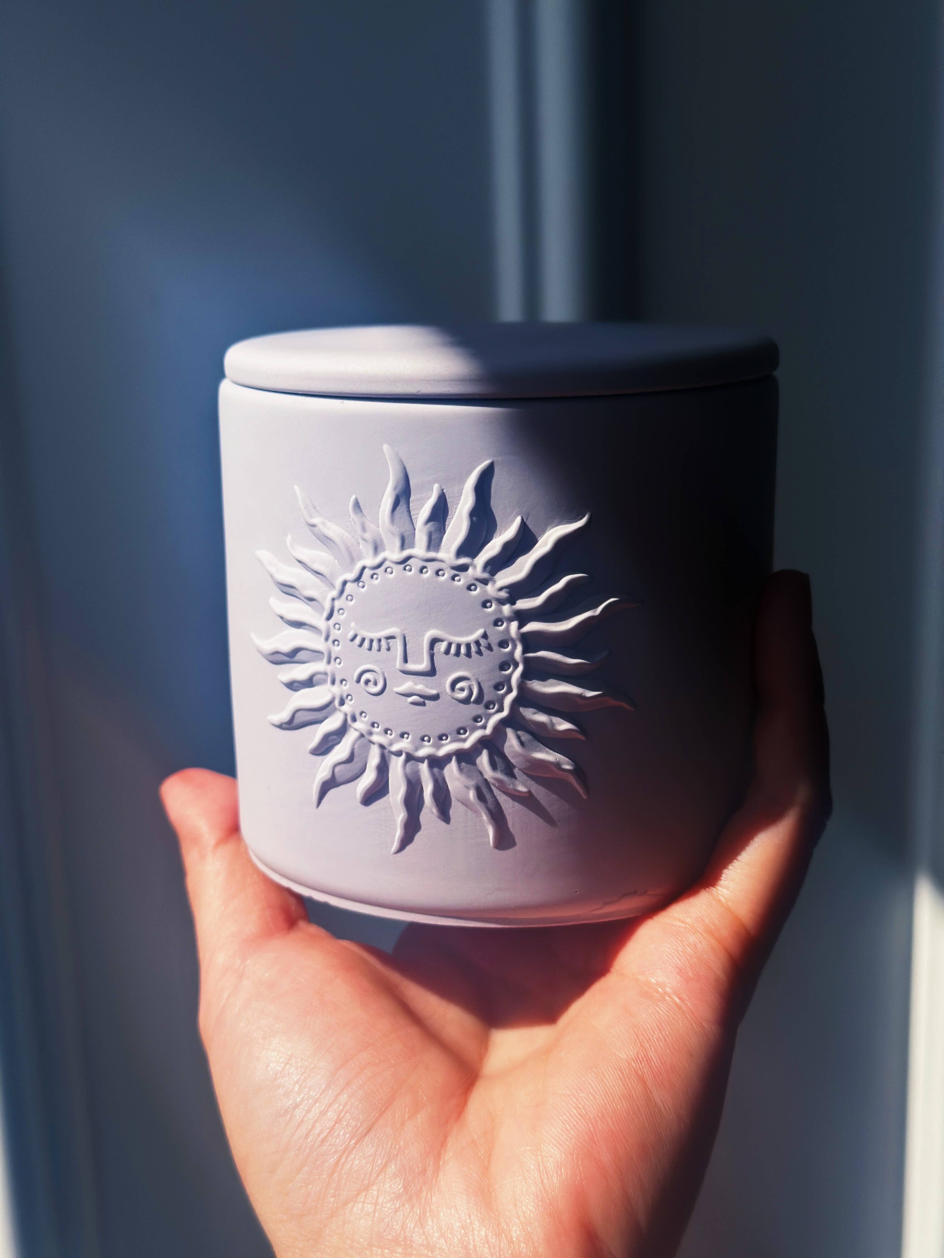 ECLAT DE L'AUBE - Wholesale Jar/Filled Candle - Handmade container scented candle - Solar Totem3