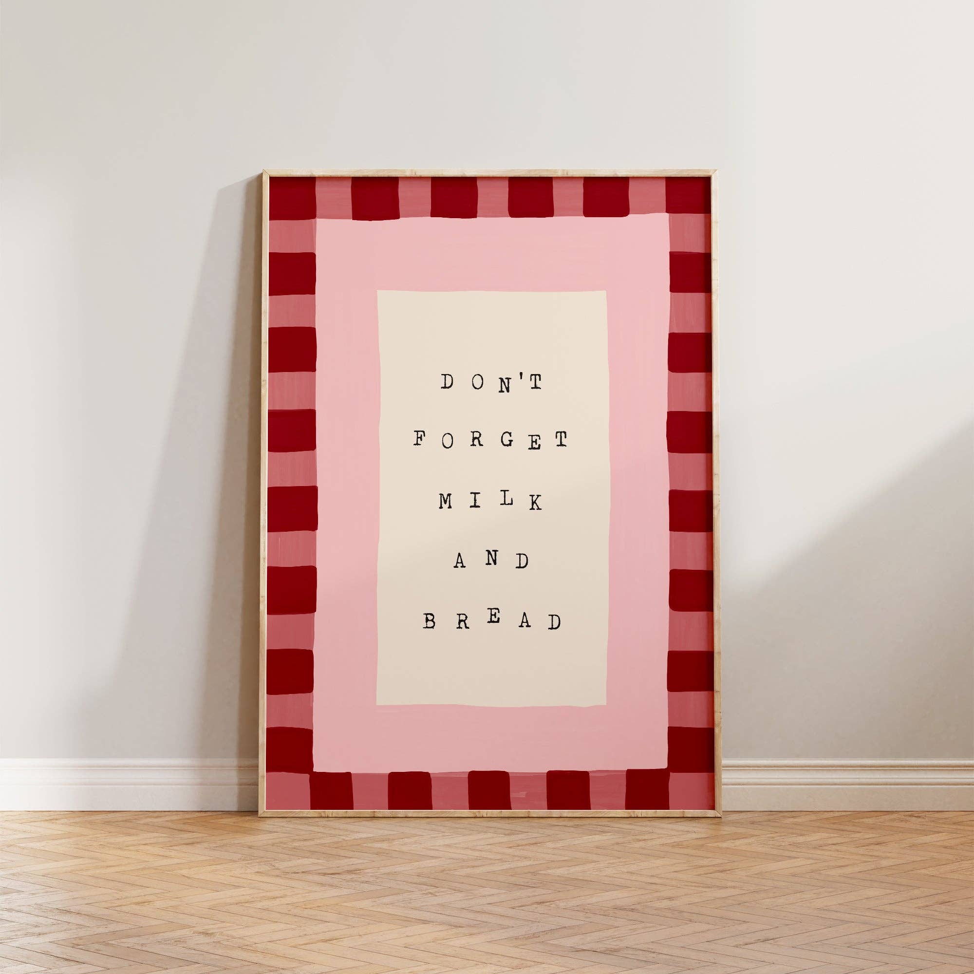 Lune Club - Vente Affiche d'art - N'oubliez pas le lait et le pain Imprimer3