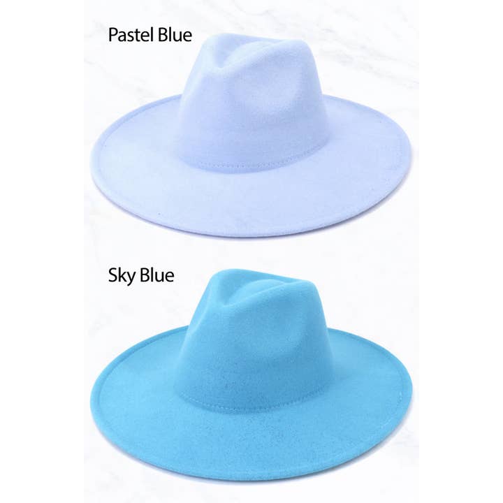 Suzie Q USA - Wholesale Fedora - Women's - Big Brim Peach Heart Top Jazz Hat