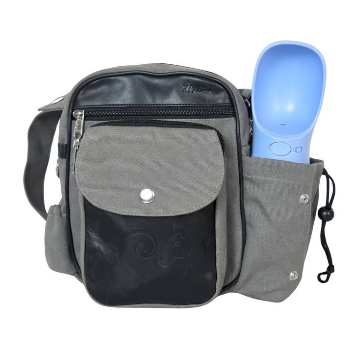 Sac de promenade pour chien avec porte-bouteille et distributeur de sacs à déjections - Konstanz 4901 pour la vente par Nijens