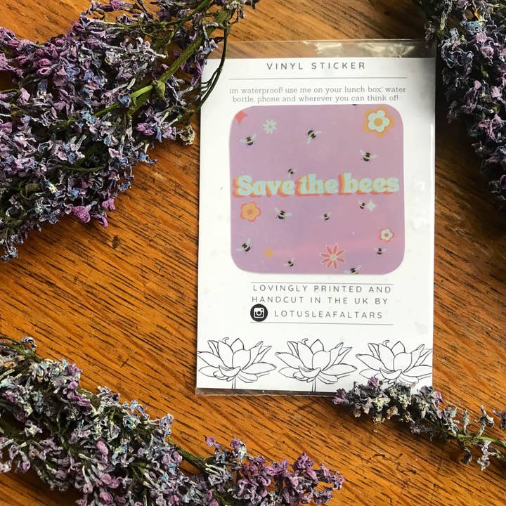 Vinilo holográfico Save The Bees para venta al por mayor de lotusleafaltars