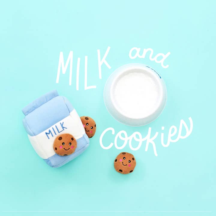 ZippyPaws - Wholesale Pet Plush Toy - Dog - Zippy Burrow - Milk and Cookies - Dog Toy4