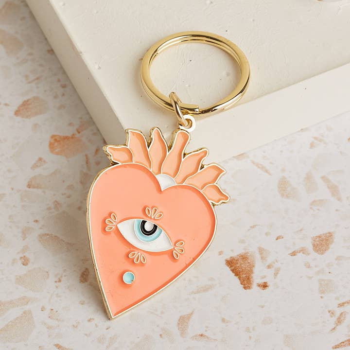 Memento emalje nøglering for engroshandel hos cai & jo