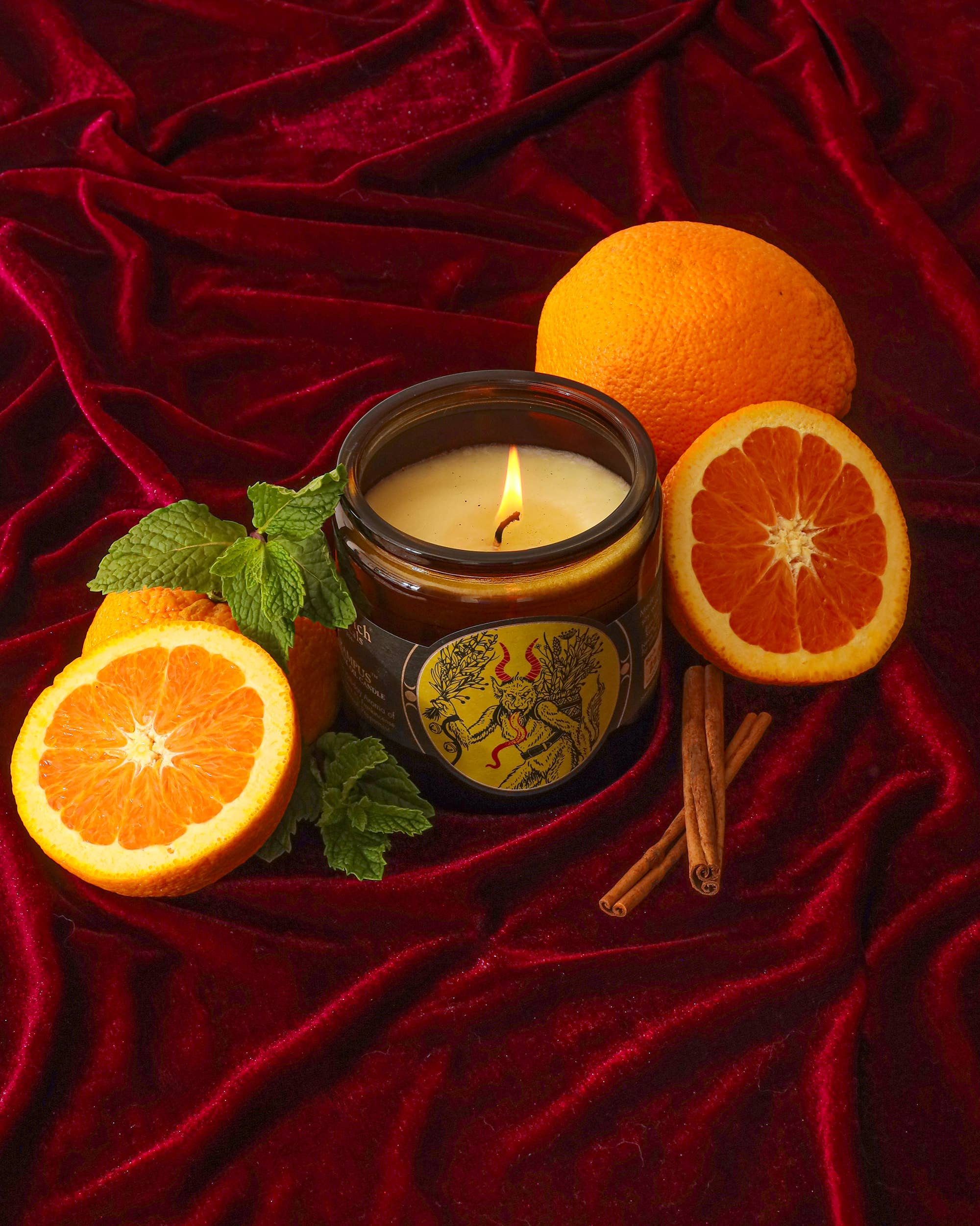 Sea Witch Botanicals - Wholesale Votive Candle - Soy Wax Candle With Cotton Wick - Krampus (10 oz)1